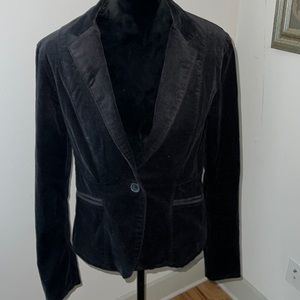 Calvin Klein Jeans black corduroy single button front blazer sports jacket Sz M